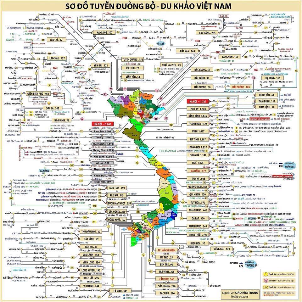 Bản đồ vận chuyển toàn quốc