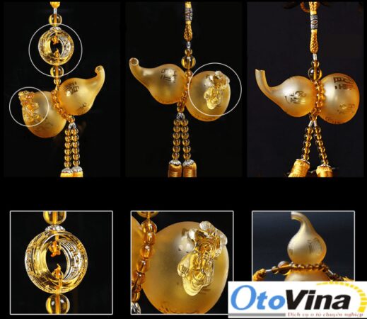 Hồ lô pha lê treo xe ô tô cao cấp | Phụ kiện phong thủy xe ô tô 2020